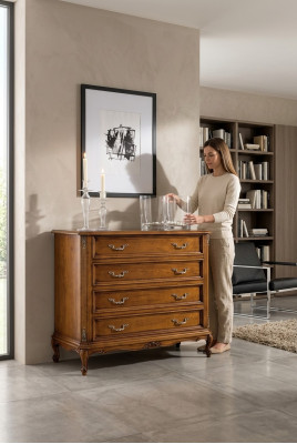 Classic dresser with 4 drawers luxury sideboard wooden furniture study room