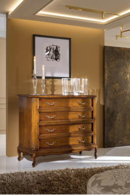 Classic dresser with 4 drawers luxury sideboard wooden furniture study room