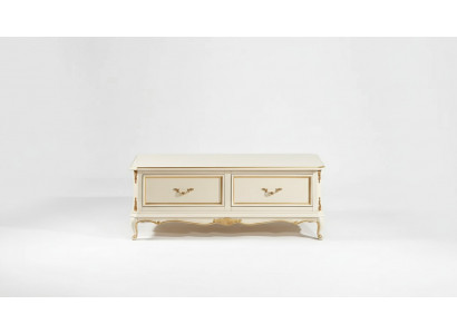 Designer white luxury coffee table for living room classic wood table