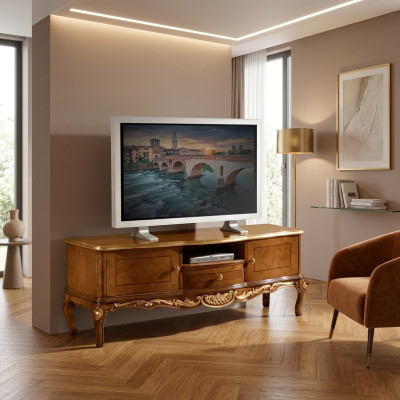 Exclusive TV cabinet wood classic sideboard lowboard furniture