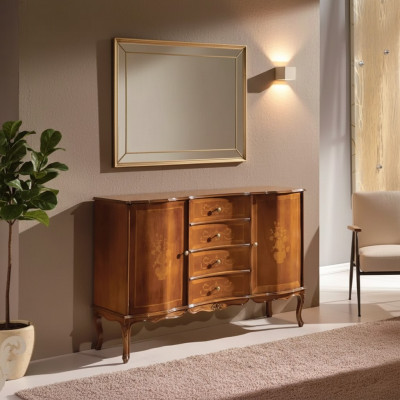 Dresser drawers brown wood sideboard classic furniture design dresser