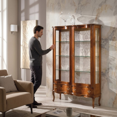 Luxury Display Cabinet Furniture Cabinets Furnishings Glass Cabinet Shelf New