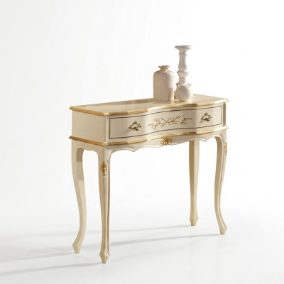 Classic White Console Table, Wooden Furniture, Bedroom Design