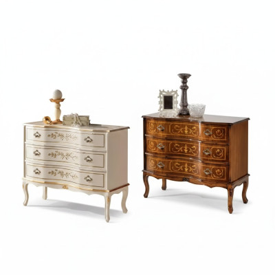 Classic dresser 3x drawers solid wood design living room furniture