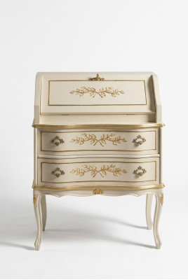 Classic elegant luxurious new dresser in white wood available for order