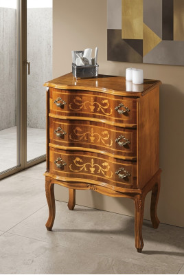 Classic Small Chest of Drawers 3 Drawers Living Room Wooden Furniture Design