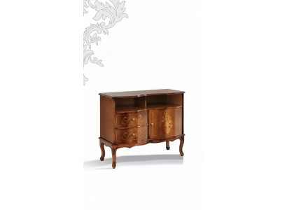 Classic TV Stand Luxury Sideboard Drawers Living Room Furniture Wood