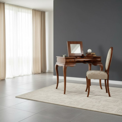 Exclusive dressing table brown chair available to order