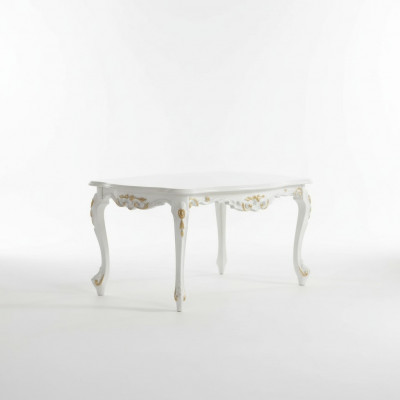 Classic White Coffee Table Wooden Furniture Living Room Table Ab