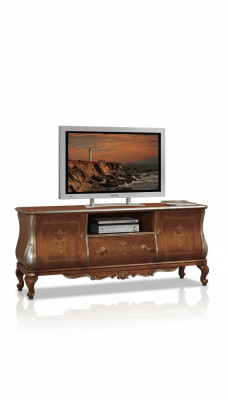 Brown TV shelf, rtv sideboard, living room furniture, wood stand, dresser