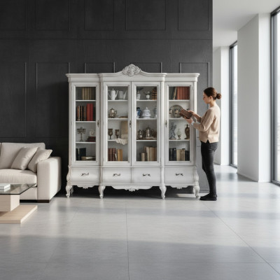 Elegant bookshelf in the study room cabinet order shelf cabinets