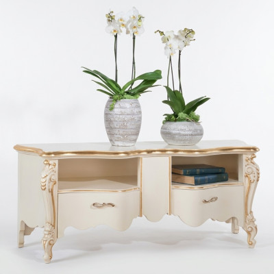 TV cabinet sideboard, rtv cabinet, wooden table, classic design, lowboard shelves