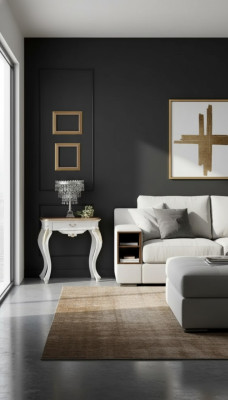 Luxurious white bedside table bedroom furniture exclusive design