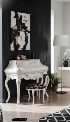 Makeup table white luxury console dresser wood classic design
