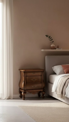 Luxurious bedroom side table luxury nightstand Art Deco style wood hotel