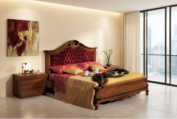 Chesterfield Beds Bed Upholstered Classic 180x200 Double Bed Bed Frame