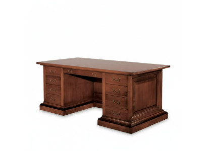 Brown solid wood desk classic office furniture study table