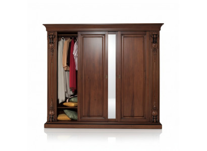 Bedroom wardrobe furniture luxury solid wood cabinets design new
