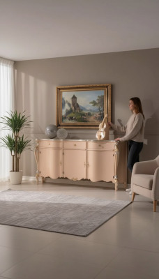 Sideboard dresser luxury beige cabinets wood wooden cabinet cabinet 200x57x100