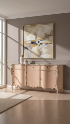 Sideboard dresser luxury beige cabinets wood wooden cabinet cabinet 200x57x100