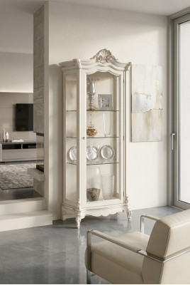 Luxury Display Cabinet Wooden Cabinet Design Cabinets White Italian Furniture Display Cases