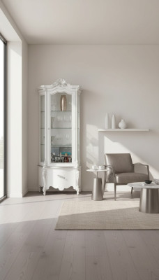 Luxurious wood cabinets designer cabinets white Italian furniture shelf