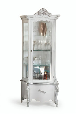 Luxurious wood cabinets designer cabinets white Italian furniture shelf