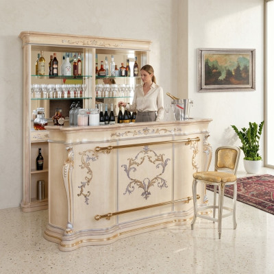 Classic bar counter luxury bar cabinet designer furniture solid wood display cabinet bar