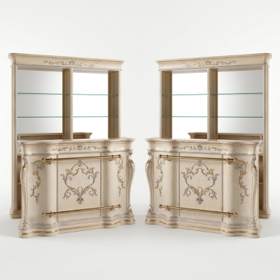 Classic bar counter luxury bar cabinet designer furniture solid wood display cabinet bar