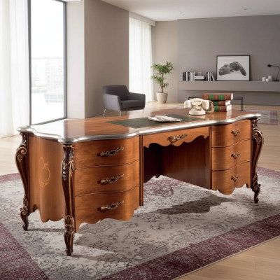 Desk table Italian furniture wood office secretary