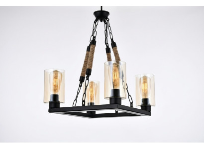 Chandelier ceiling light pendant ceiling lamp lamps glass black.