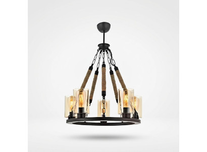 Ceiling chandelier luster chandelier ceiling lamp glass black
