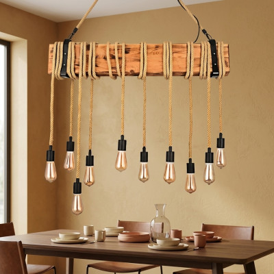 Lamps dining table ceiling light chandelier lamp wood lights