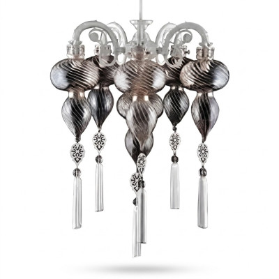 Ceiling chandelier chandelier ceiling lamp lamps glass silver new