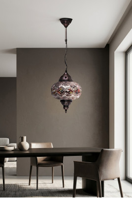 Ceiling chandelier pendant light ceiling lamp glass silver new