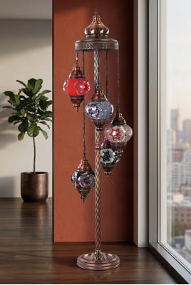 Floor lamp standing luxury lights lamps glass multicolored