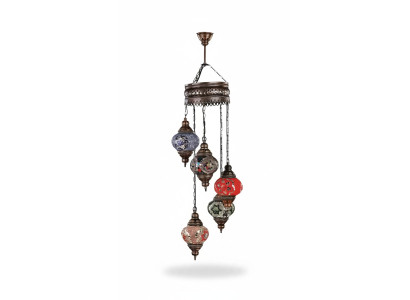 Ceiling chandelier multicolored crystal ceiling lamp glass lamps