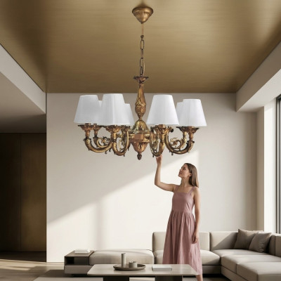 Ceiling chandelier, chandelier, ceiling lamp, lamps, zinc, gold lamp