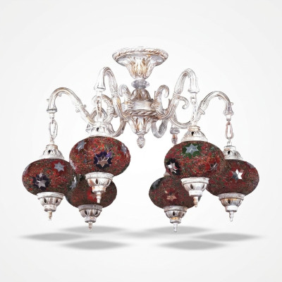 Ceiling chandelier pendant art chandelier ceiling lamp glass white