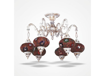 Ceiling chandelier pendant art chandelier ceiling lamp glass white