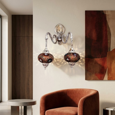 Wall lamp wall lights art wall light chandelier wall lamps white glass