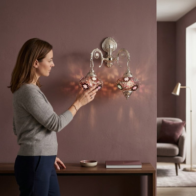 Wall light wall lamp wall lights art chandelier wall lamps white glass