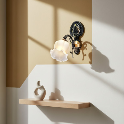 Wall lamp wall lights flower wall lamp chandelier wall lamps gray glass