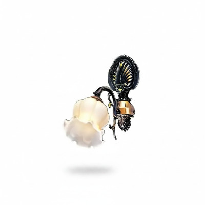 Wall lamp wall lights flower wall lamp chandelier wall lamps gray glass