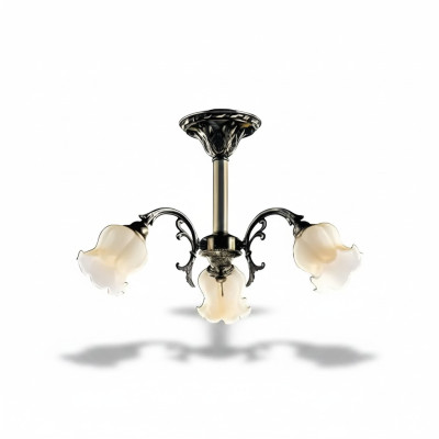 Ceiling chandelier floral chandelier ceiling lamp lamp glass grey