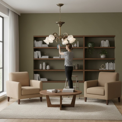 Chandelier Ceiling Light Flower Chandelier Ceiling Lamp Lamp Glass Grey