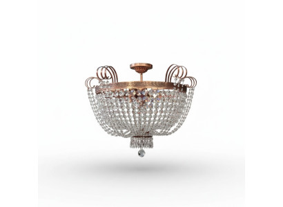 Luxury Ceiling Chandelier Lustre Chandelier Ceiling Lamp Gold Crystal Round Lamp