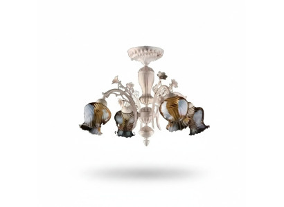 Ceiling lamp ceiling chandelier flower chandelier lamp glass