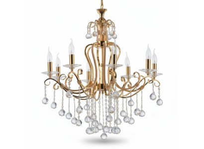 Luxury ceiling chandelier crystal lamp gold