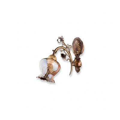 Wall lamp wall lights flower wall light chandelier wall lamp brown glass